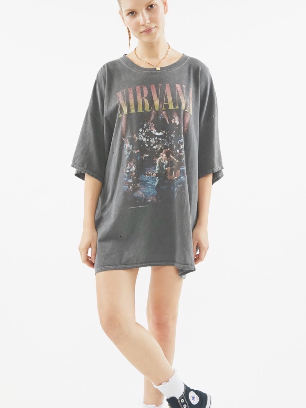Urban Outfitters NIRVANA Vintage-Inspired Graphic Tee in